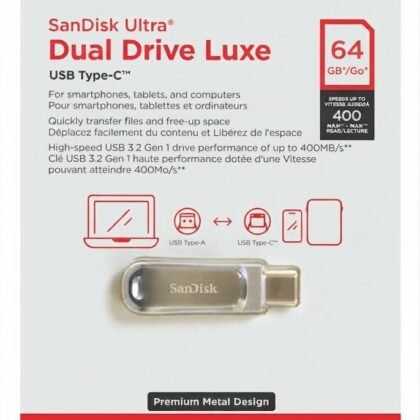 Memoria USB OTG SanDisk Ultra Dual Drive Luxe 64GB USB Tipo-C