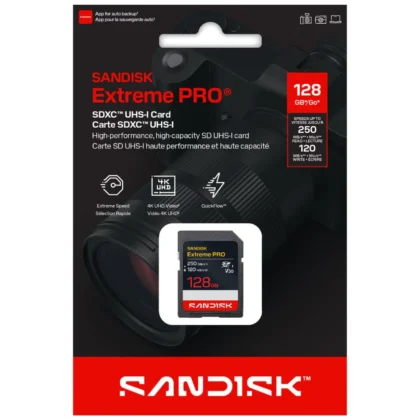 Memoria Tarjeta SD SanDisk Extreme PRO 128GB 250MB/s UHS-I