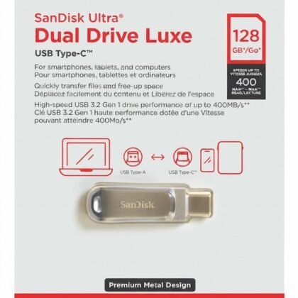 Memoria USB OTG SanDisk Ultra Dual Drive Luxe 128GB USB Tipo-C